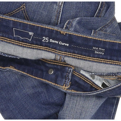 Levi's Demi Curve Women Blue Skinny Slim Jeans W25 L27