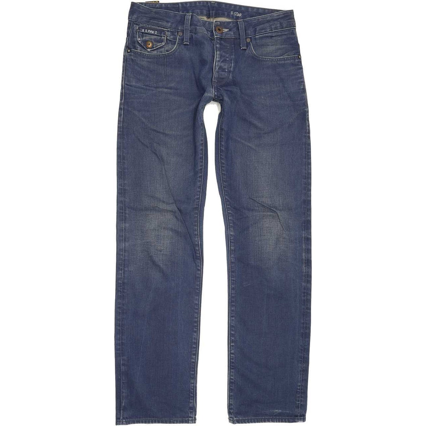 G-Star Morris Low Men Blue Straight Slim Jeans W29 L31