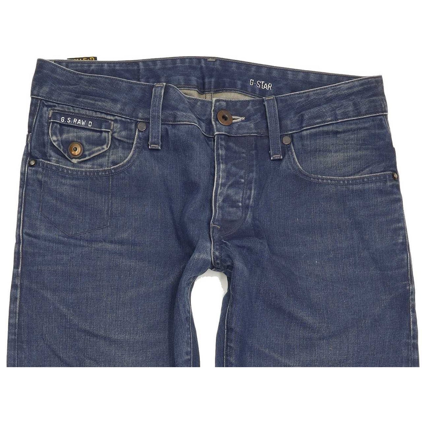 G-Star Morris Low Men Blue Straight Slim Jeans W29 L31