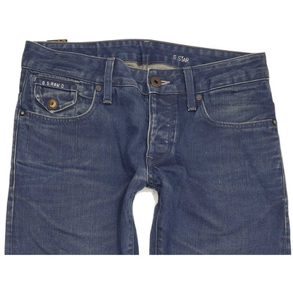 G-Star Morris Low Men Blue Straight Slim Jeans W29 L31