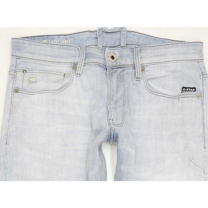 G-Star 4101 Lancet Men Blue Skinny Regular Stretch Jeans W32 L30