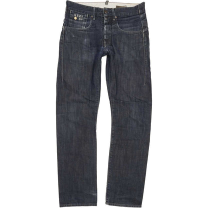 G-Star Structor Men Blue Straight Slim Jeans W30 L29
