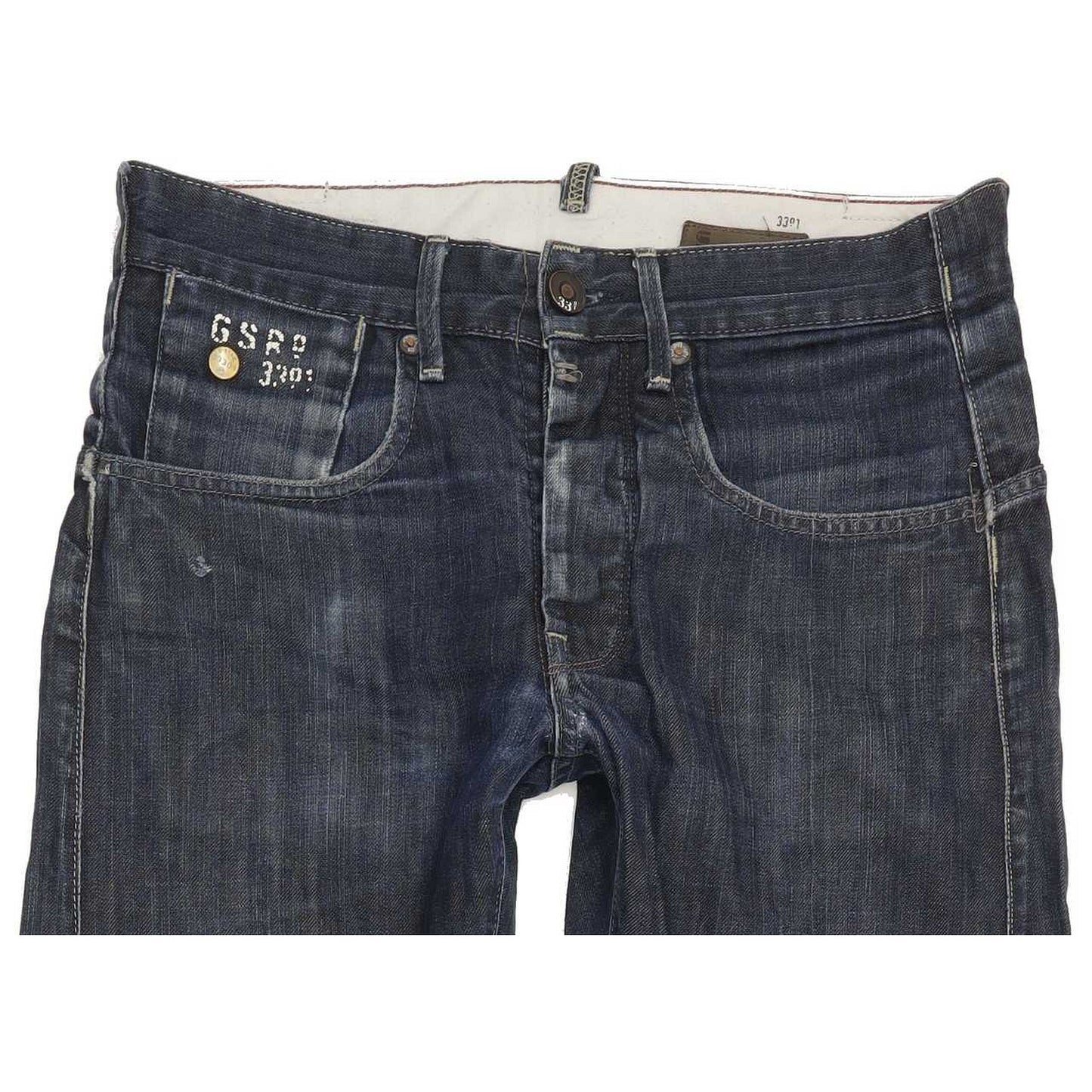 G-Star Structor Men Blue Straight Slim Jeans W30 L29