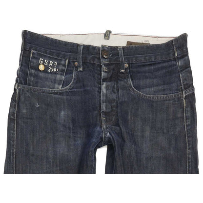 G-Star Structor Men Blue Straight Slim Jeans W30 L29