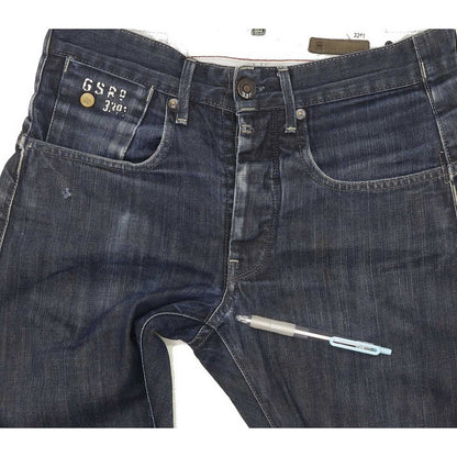 G-Star Structor Men Blue Straight Slim Jeans W30 L29