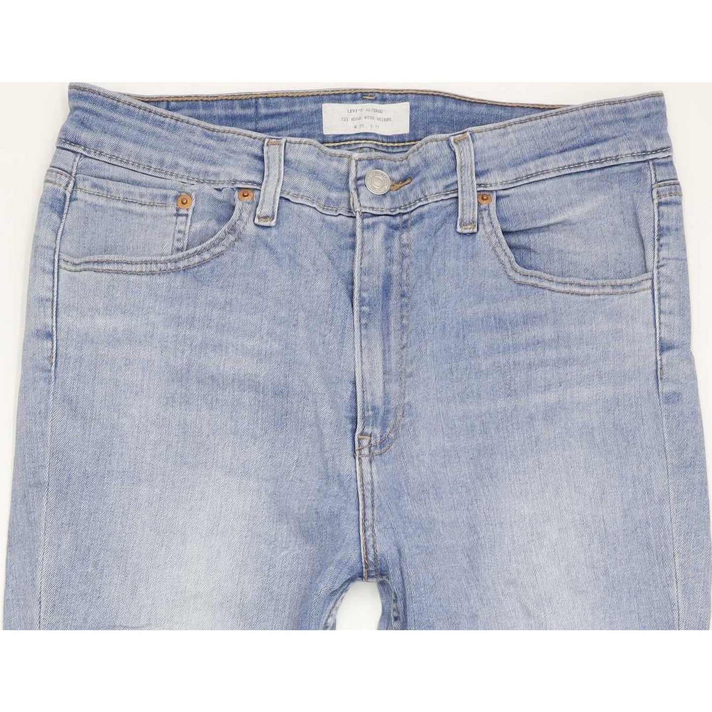 Levi's Altered 721 High Rise Blue Skinny Stretch Jeans High Waisted W31 L27