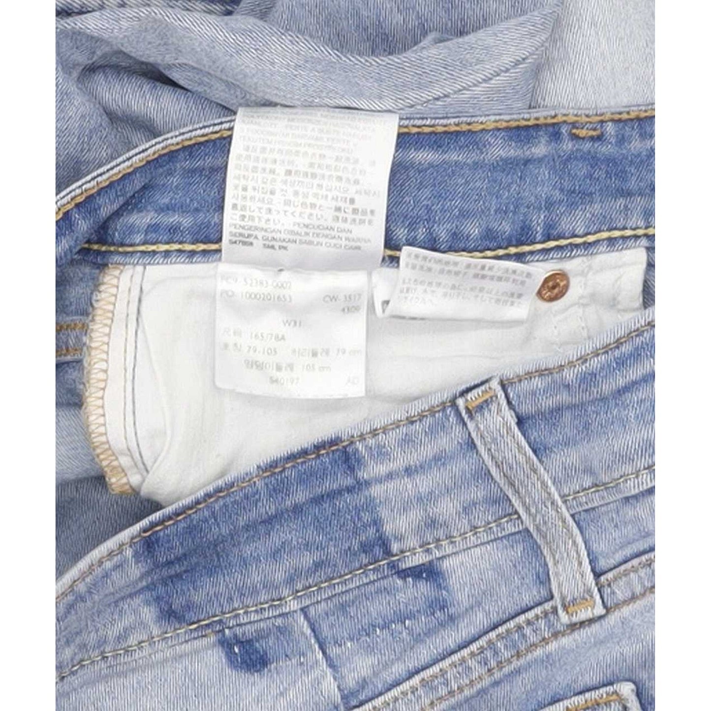 Levi's Altered 721 High Rise Blue Skinny Stretch Jeans High Waisted W31 L27