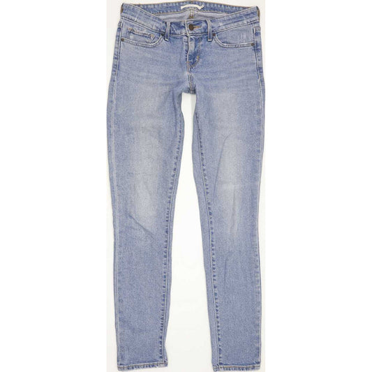 Levi's 711 Women Blue Skinny Slim Stretch Jeans W26 L30