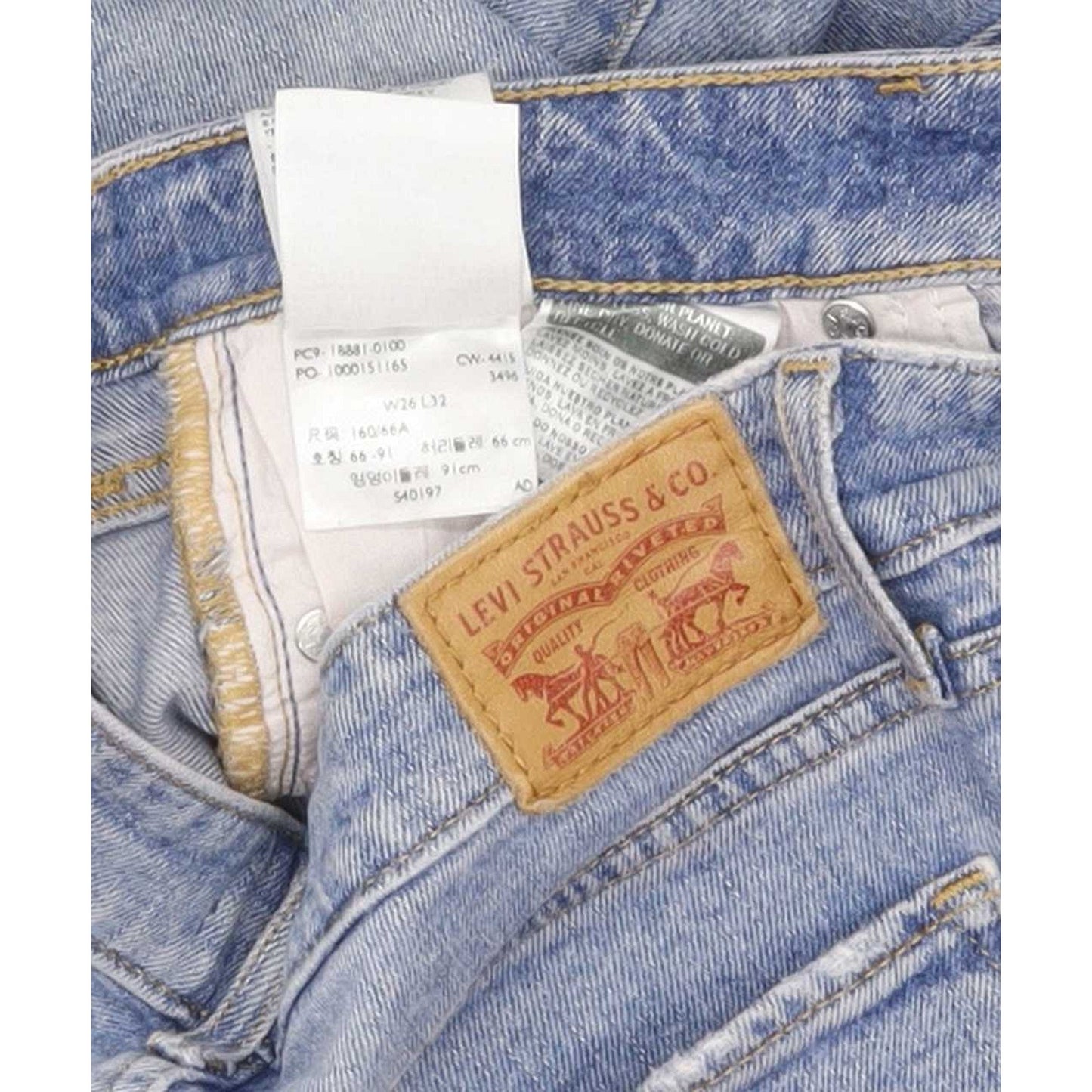 Levi's 711 Women Blue Skinny Slim Stretch Jeans W26 L30