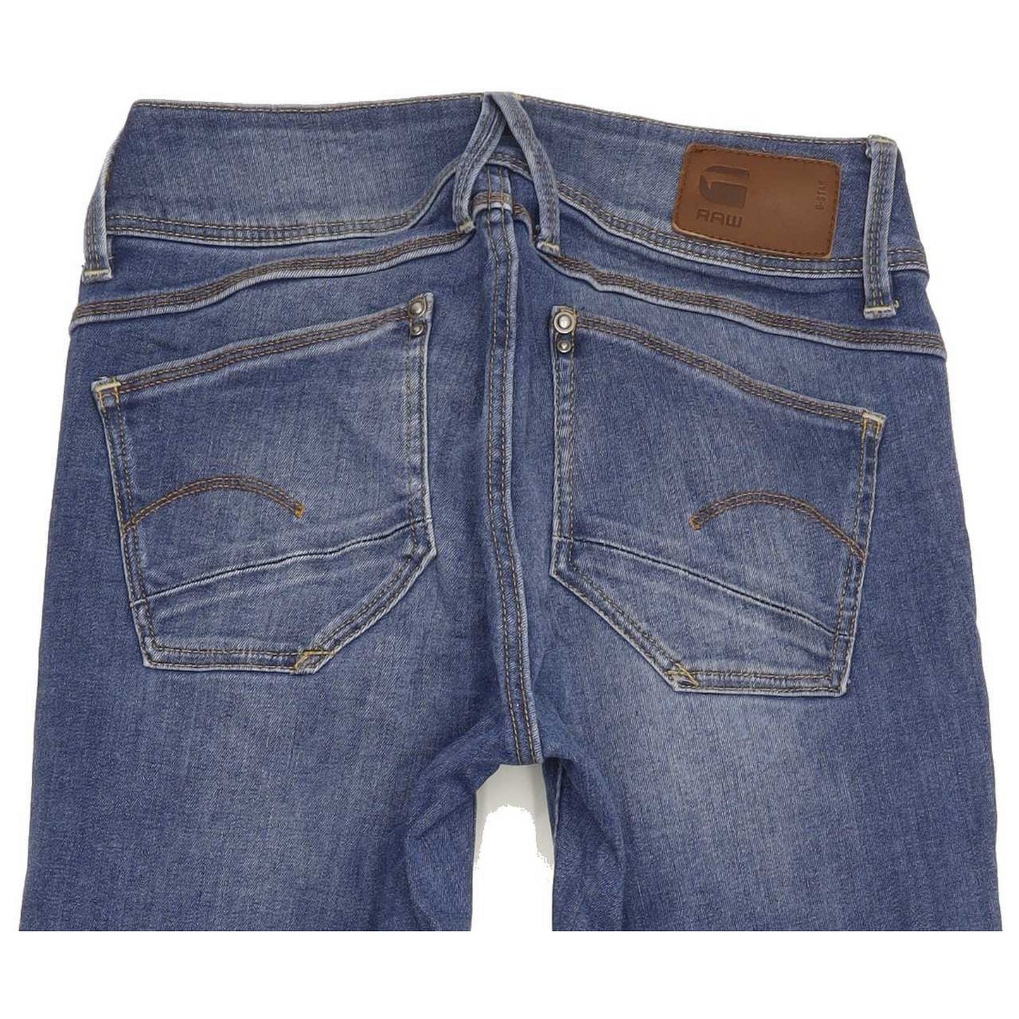 G-Star Lynn Mid Women Blue Skinny Slim Stretch Jeans W24 L28