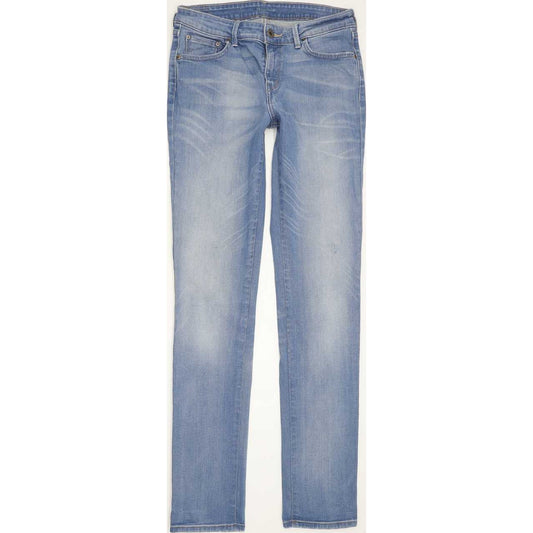 Levi's Demi Curve Women Blue Straight Regular Stretch Jeans W29 L33