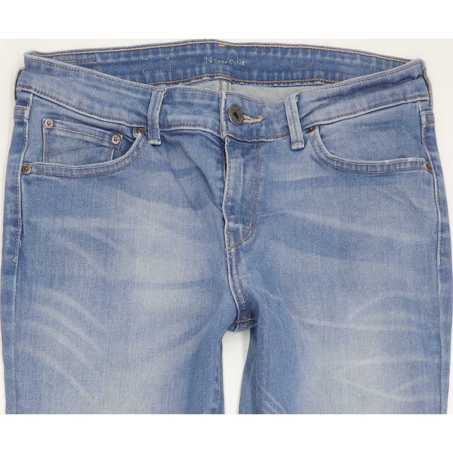Levi's Demi Curve Women Blue Straight Regular Stretch Jeans W29 L33