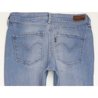 Levi's Demi Curve Women Blue Straight Regular Stretch Jeans W29 L33