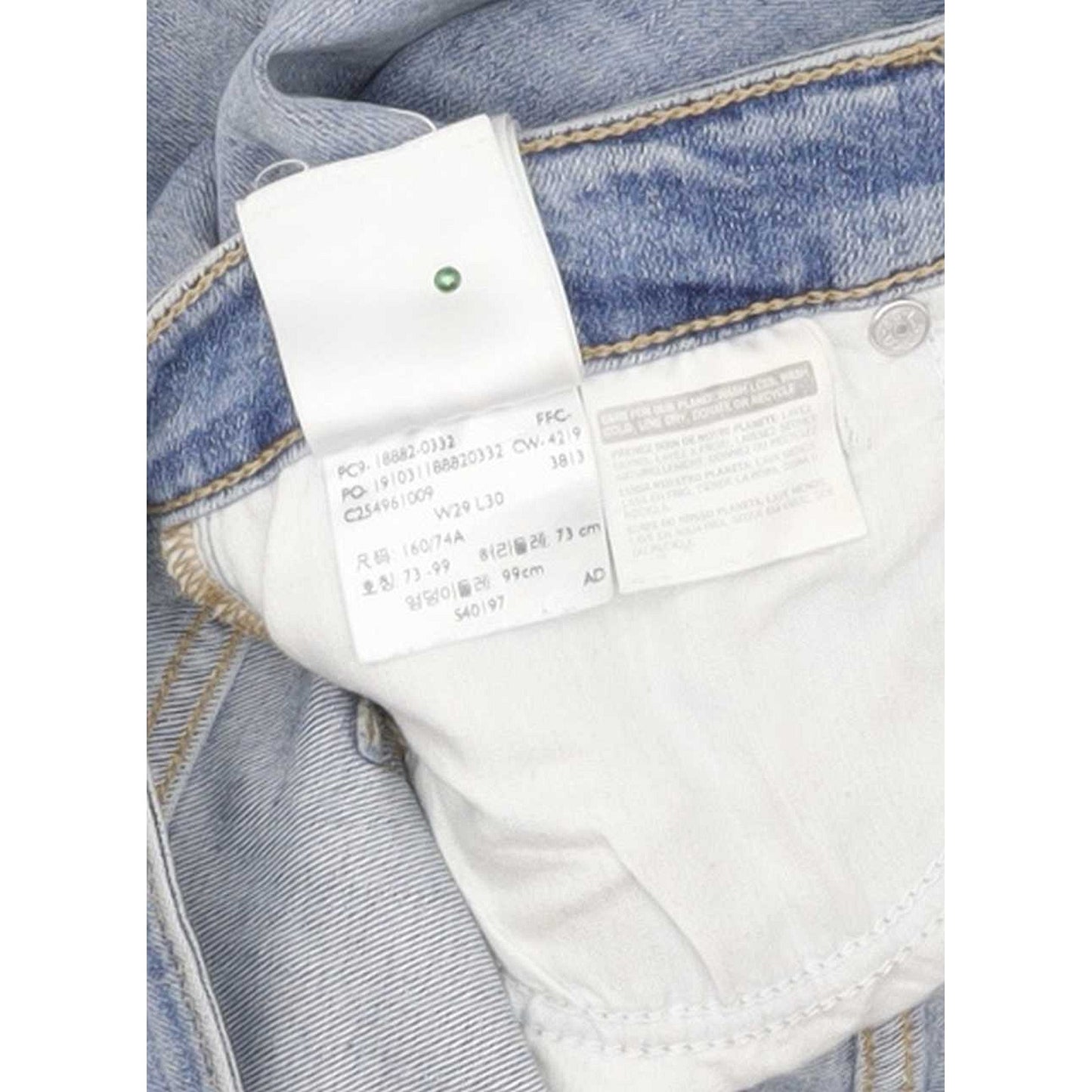 Levi's 721 High Rise Blue Skinny Stretch Jeans High Waisted W29 L30