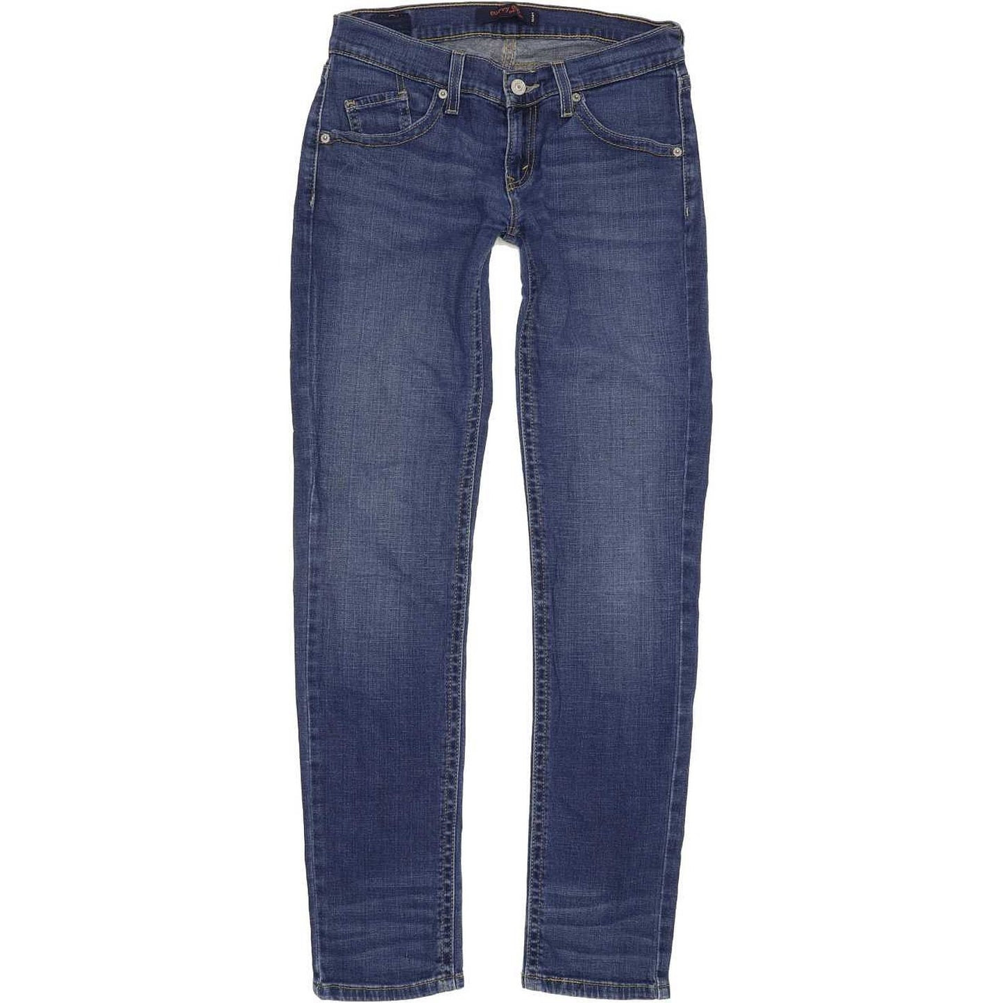 Levi's 528 Curvy Women Blue Straight Slim Stretch Jeans W28 L30