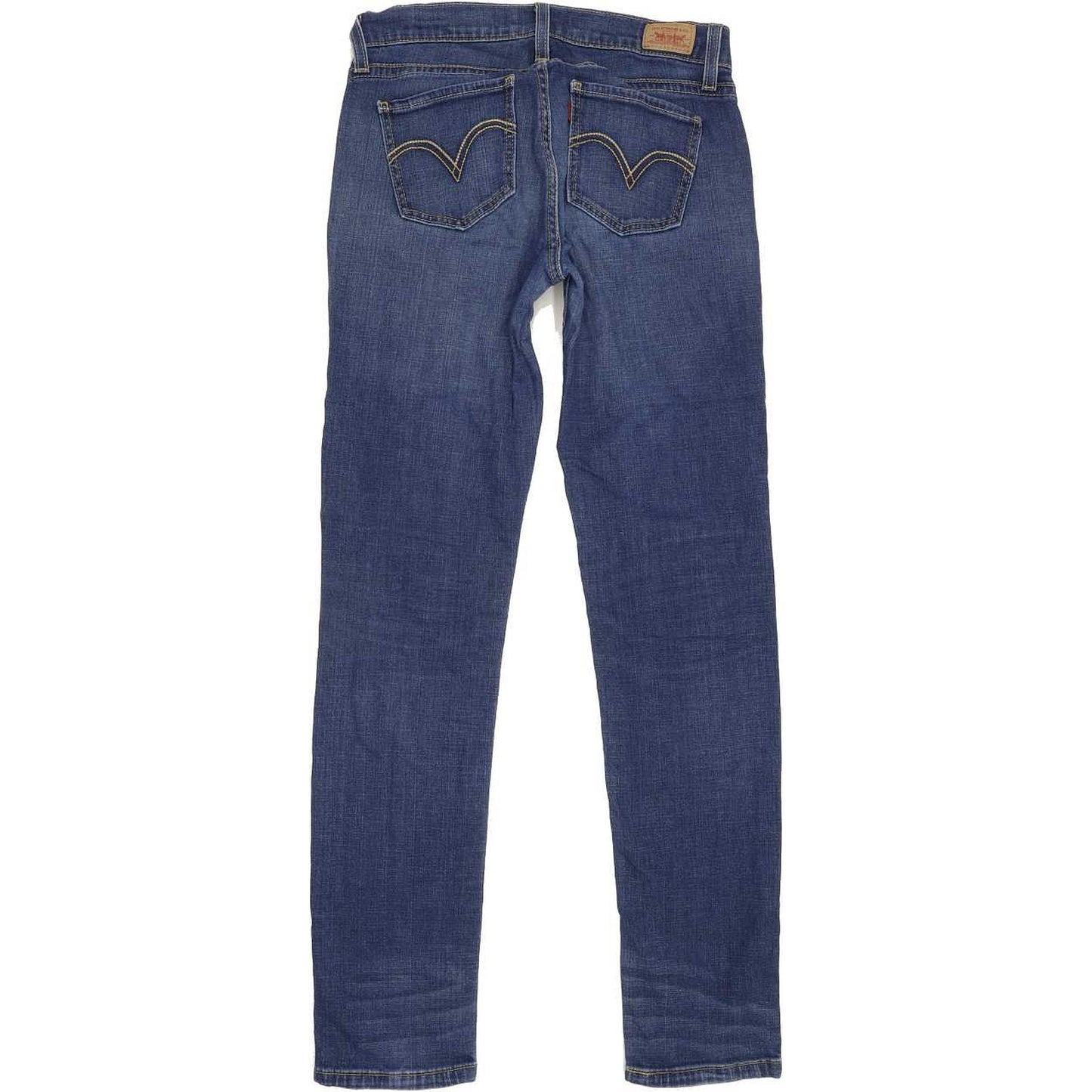 Levi's 528 Curvy Women Blue Straight Slim Stretch Jeans W28 L30