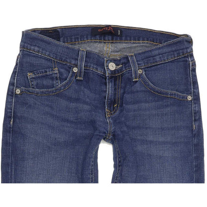 Levi's 528 Curvy Women Blue Straight Slim Stretch Jeans W28 L30