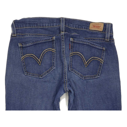 Levi's 528 Curvy Women Blue Straight Slim Stretch Jeans W28 L30