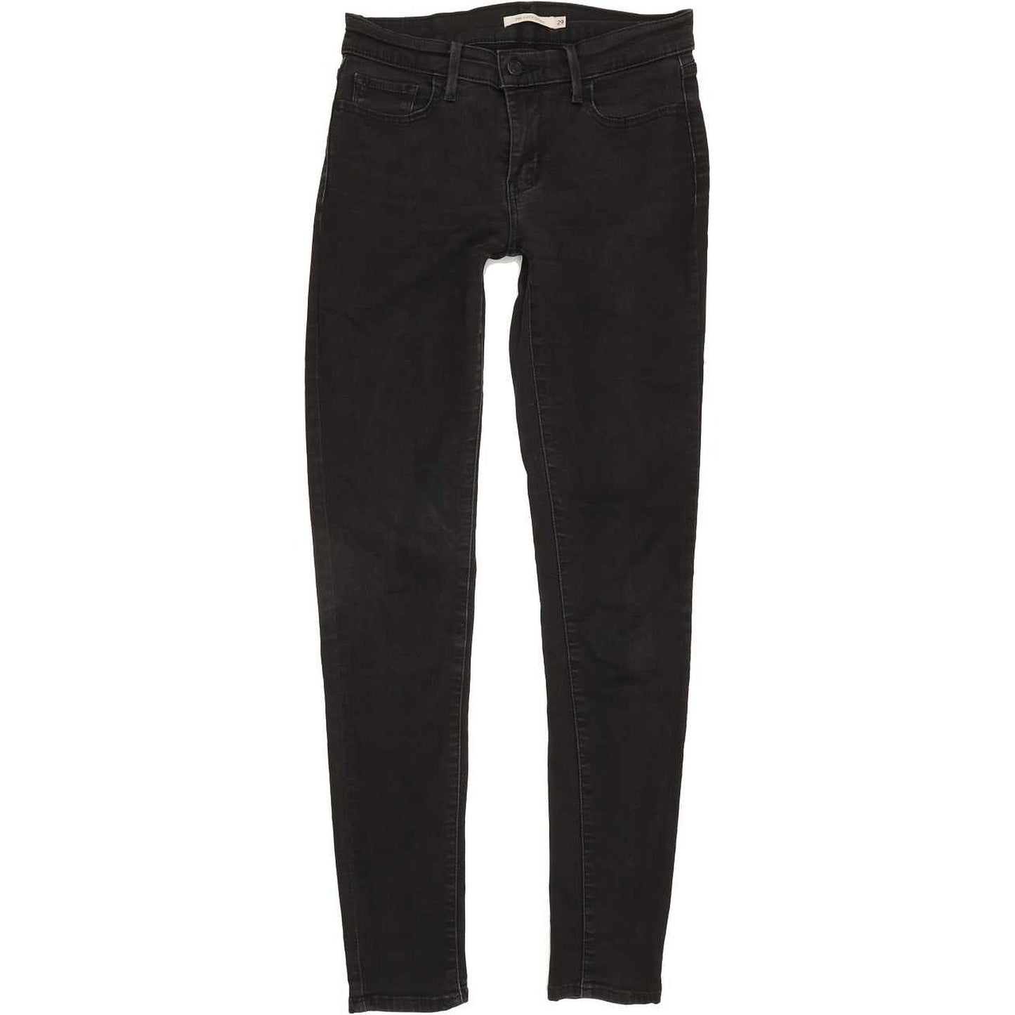 Levi's 710 Super Women Black Skinny Slim Stretch Jeans W29 L31