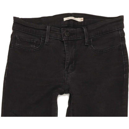 Levi's 710 Super Women Black Skinny Slim Stretch Jeans W29 L31