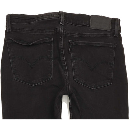 Levi's 710 Super Women Black Skinny Slim Stretch Jeans W29 L31