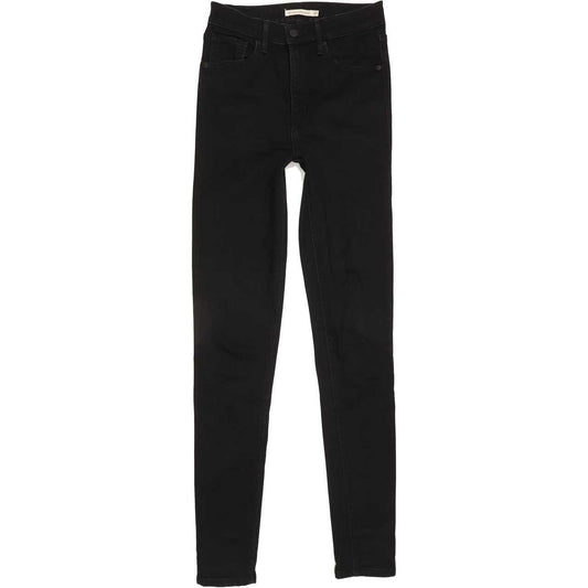 Levi's Mile High Rise Black Skinny Jeans High Waisted W27 L32