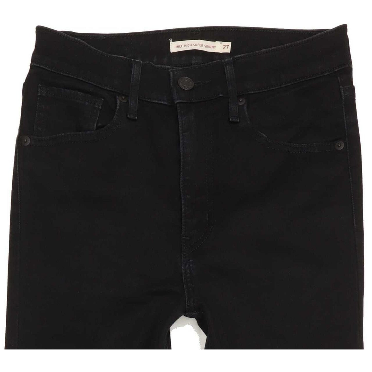 Levi's Mile High Rise Black Skinny Jeans High Waisted W27 L32