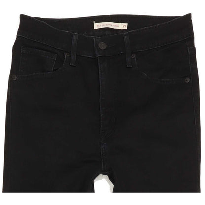 Levi's Mile High Rise Black Skinny Jeans High Waisted W27 L32