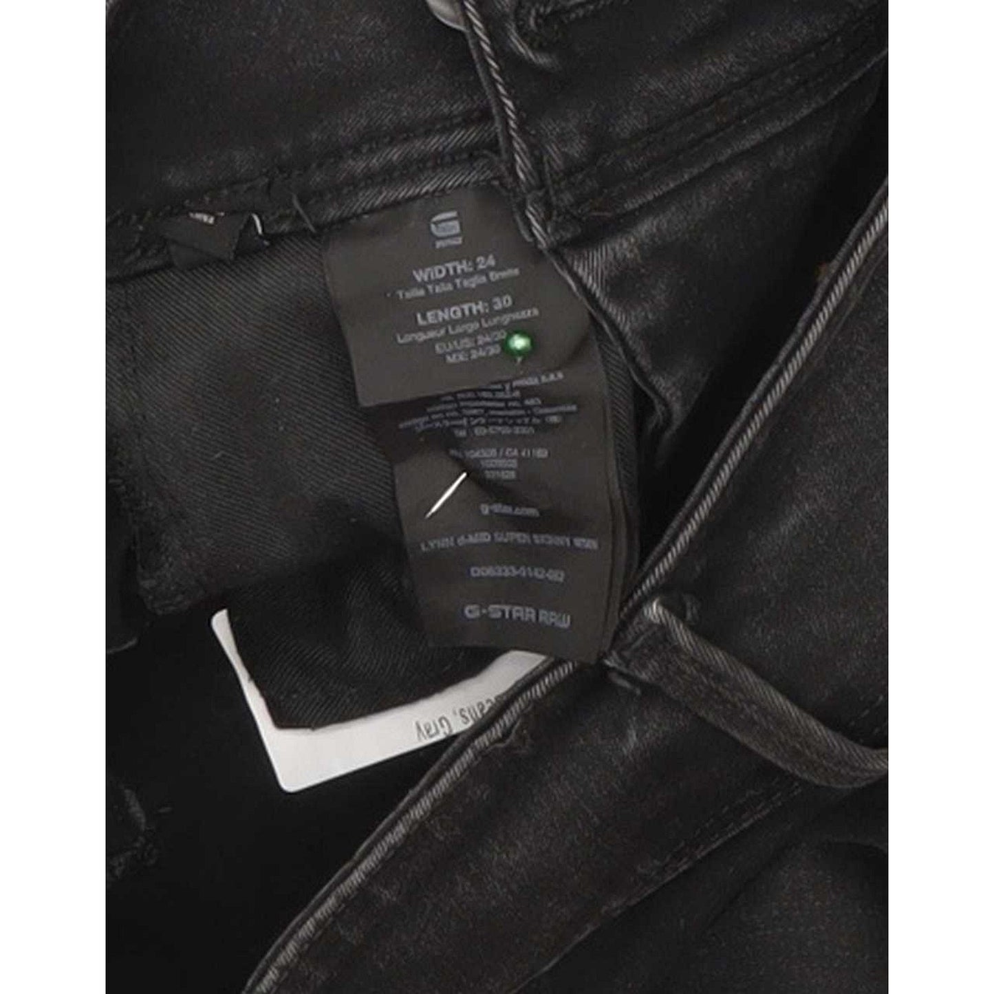 G-Star Lynn d-Mid Super Women Black Skinny Slim Stretch Jeans W24 L29