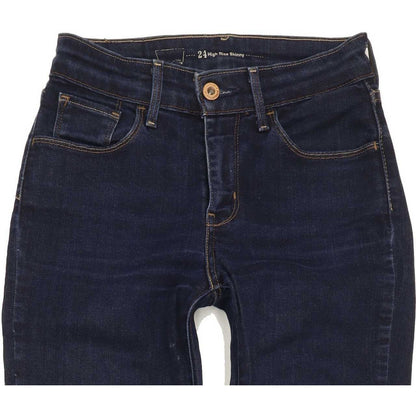 Levi's High Rise Women Blue Skinny Stretch Jeans W24 L30