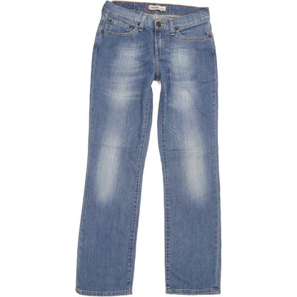 Levi's 528 Women Blue Straight Slim Stretch Jeans W28 L29