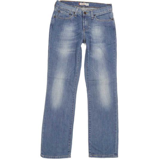 Levi's 528 Women Blue Straight Slim Stretch Jeans W28 L29
