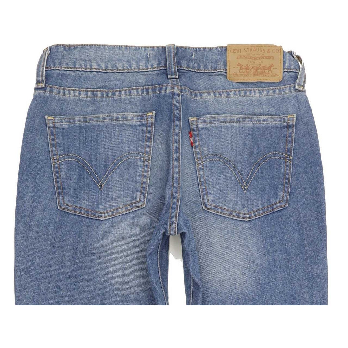 Levi's 528 Women Blue Straight Slim Stretch Jeans W28 L29
