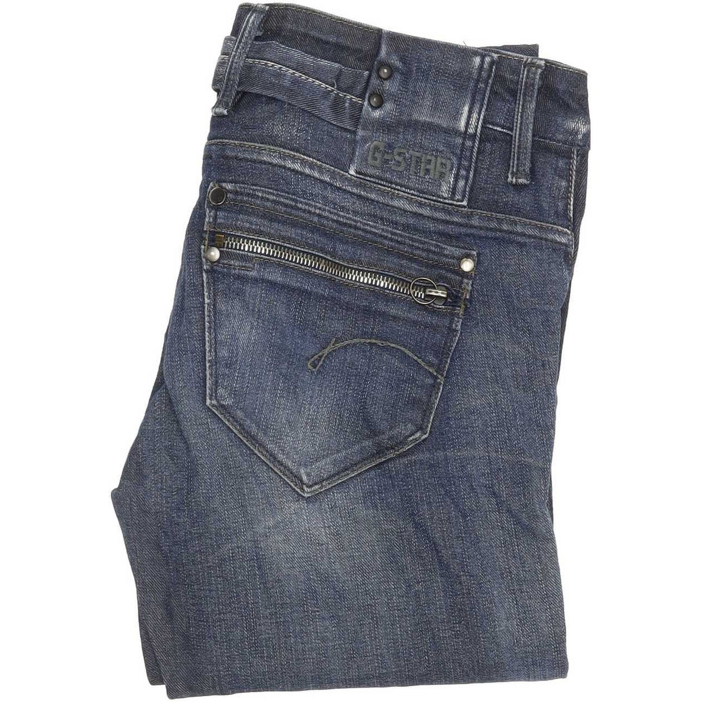 G-Star Corvet Women Blue Skinny Slim Stretch Jeans W28 L34