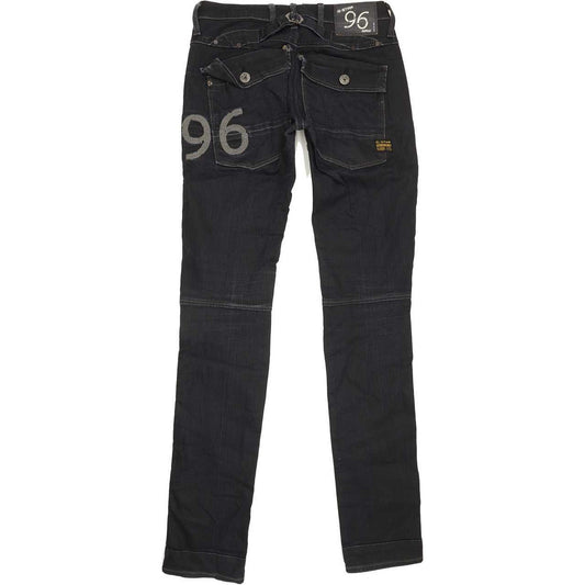 G-Star Elwood Heritage Women Navy Tapered Slim Stretch Jeans W27 L33