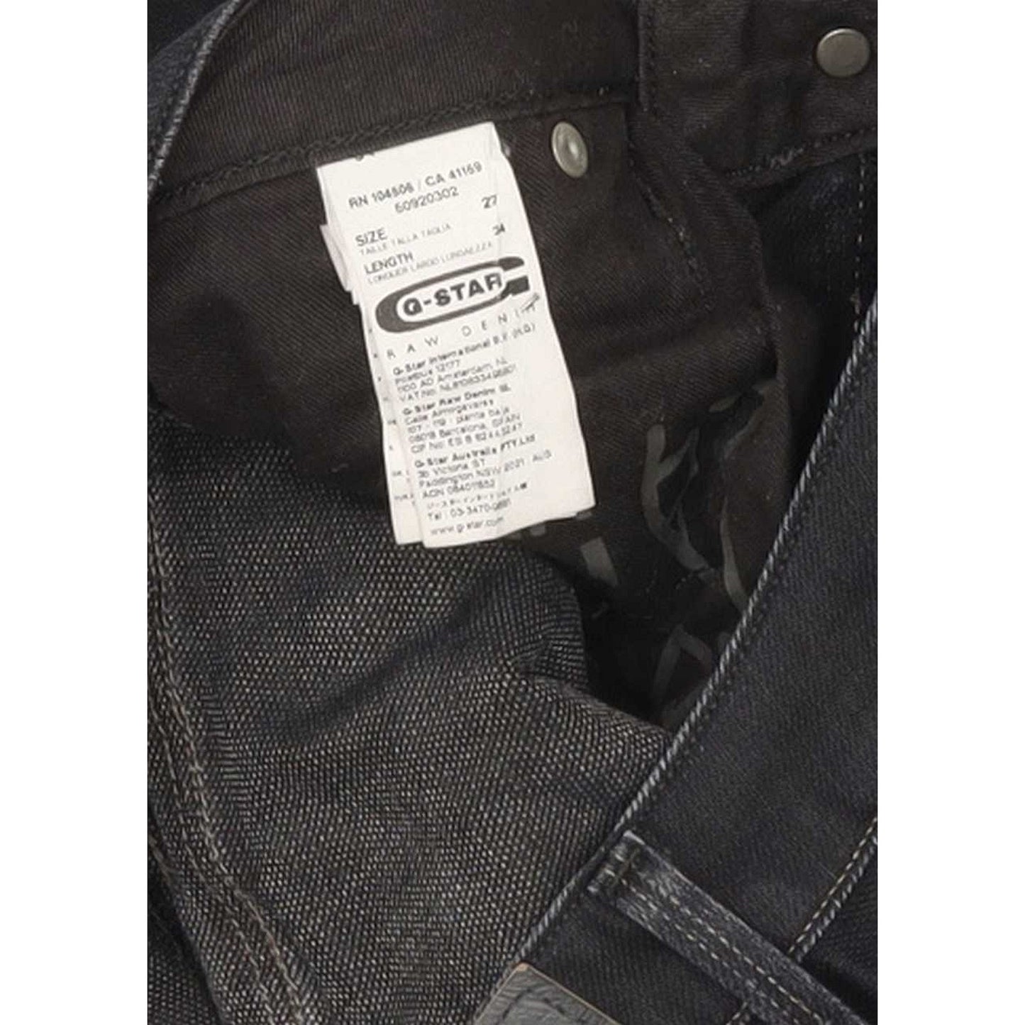 G-Star Elwood Heritage Women Navy Tapered Slim Stretch Jeans W27 L33