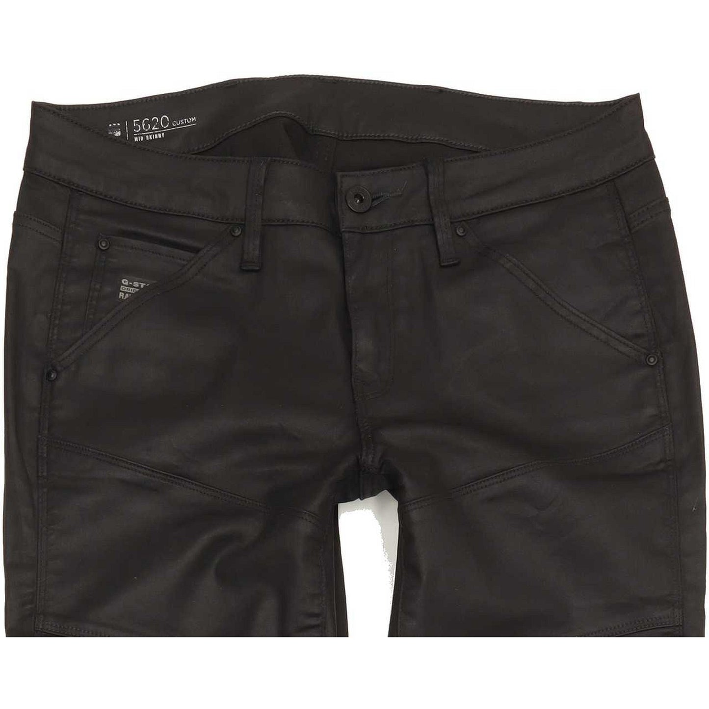 G-Star 5620 Custom Mid Women Charcoal Skinny Slim Stretch Jeans W28 L30