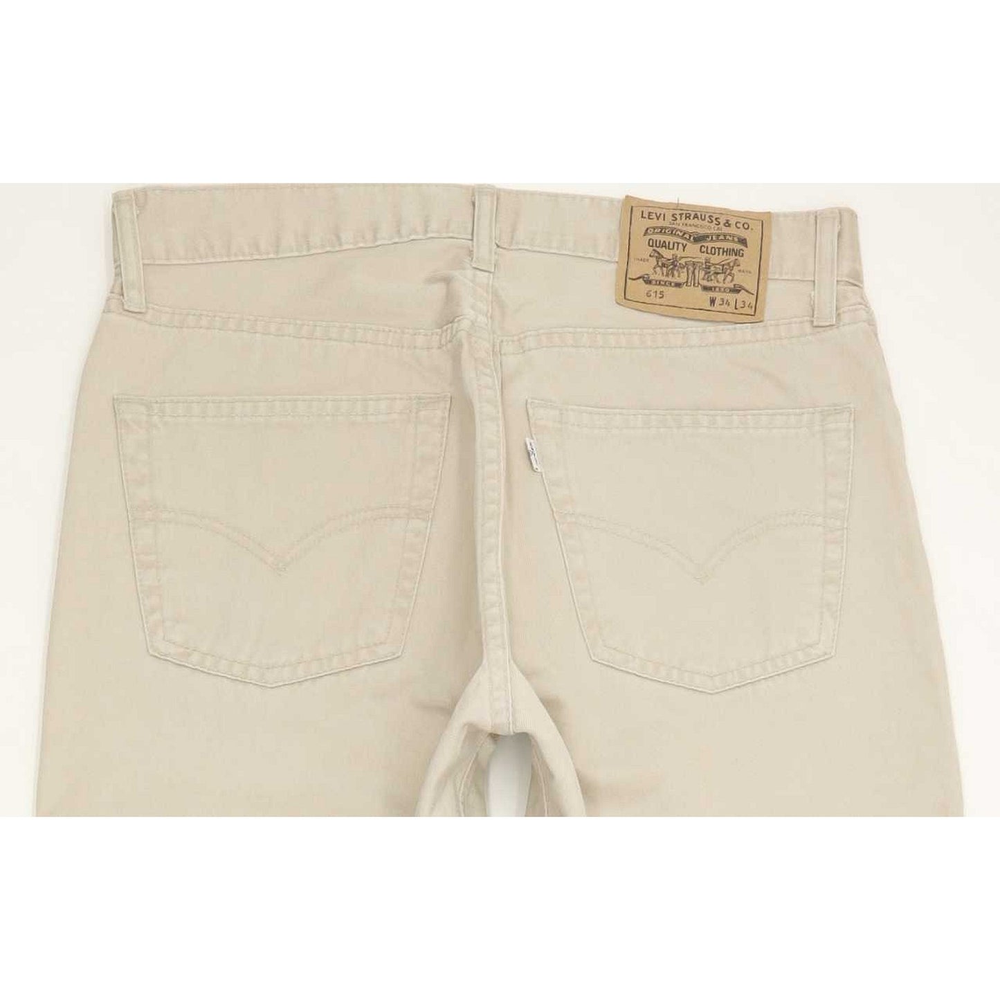 Levi's 615 Men Beige Straight Regular Jeans W33 L31