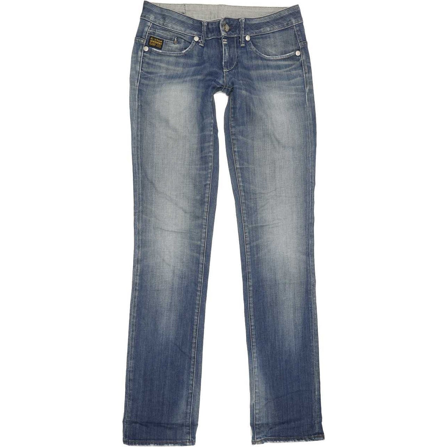 G-Star Midge Women Blue Straight Slim Stretch Jeans W29 L35