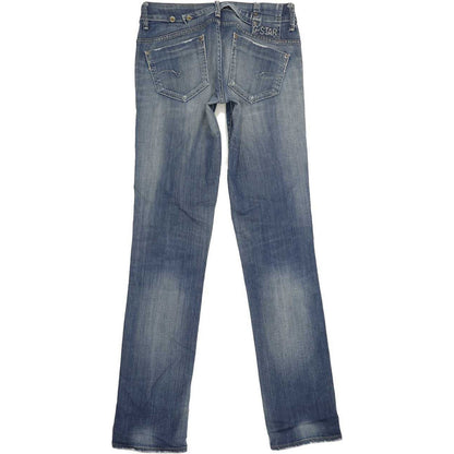 G-Star Midge Women Blue Straight Slim Stretch Jeans W29 L35
