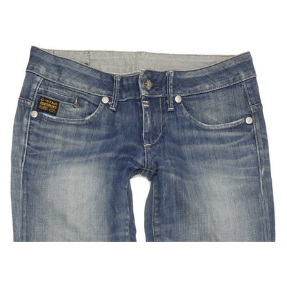 G-Star Midge Women Blue Straight Slim Stretch Jeans W29 L35