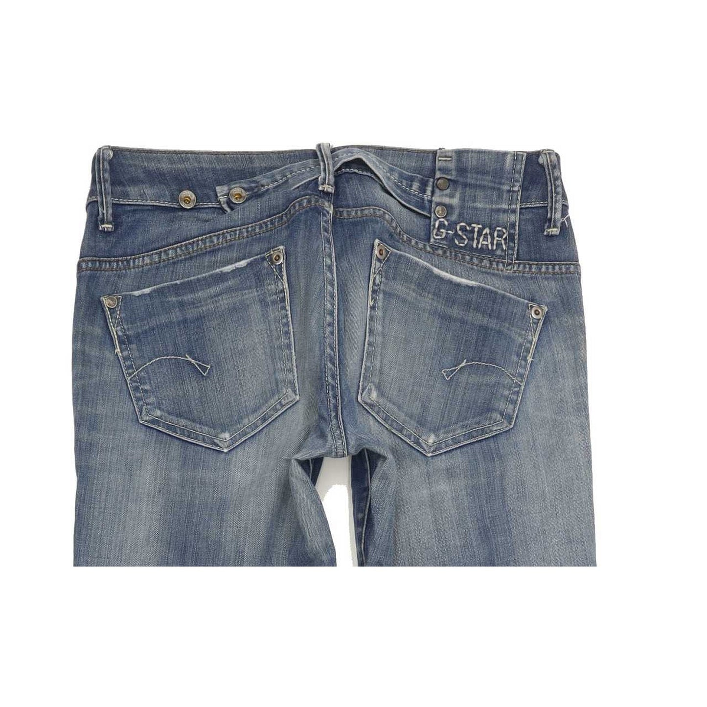G-Star Midge Women Blue Straight Slim Stretch Jeans W29 L35