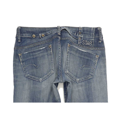 G-Star Midge Women Blue Straight Slim Stretch Jeans W29 L35