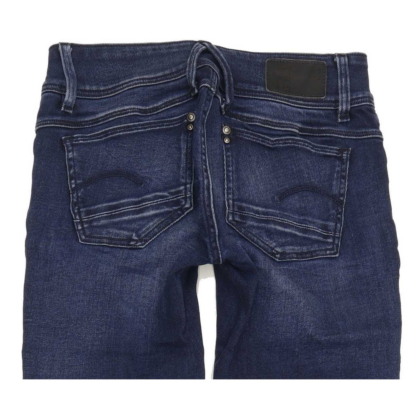 G-Star Lynn Zip Women Blue Skinny Slim Stretch Jeans W24 L30