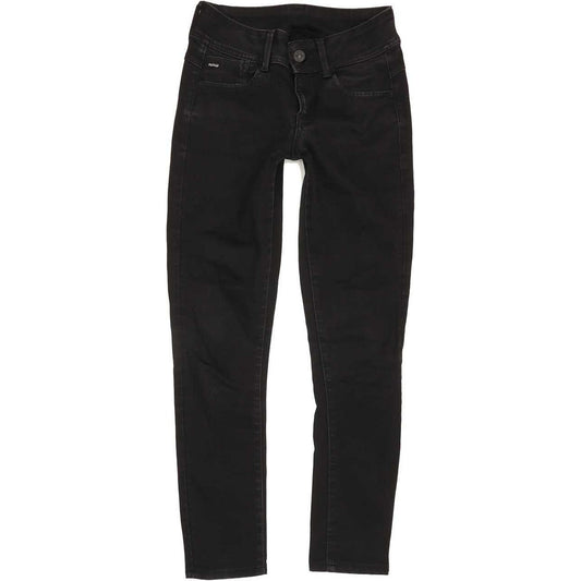 G-Star Lynn D-Mid Women Black Skinny Slim Jeans W27 L27