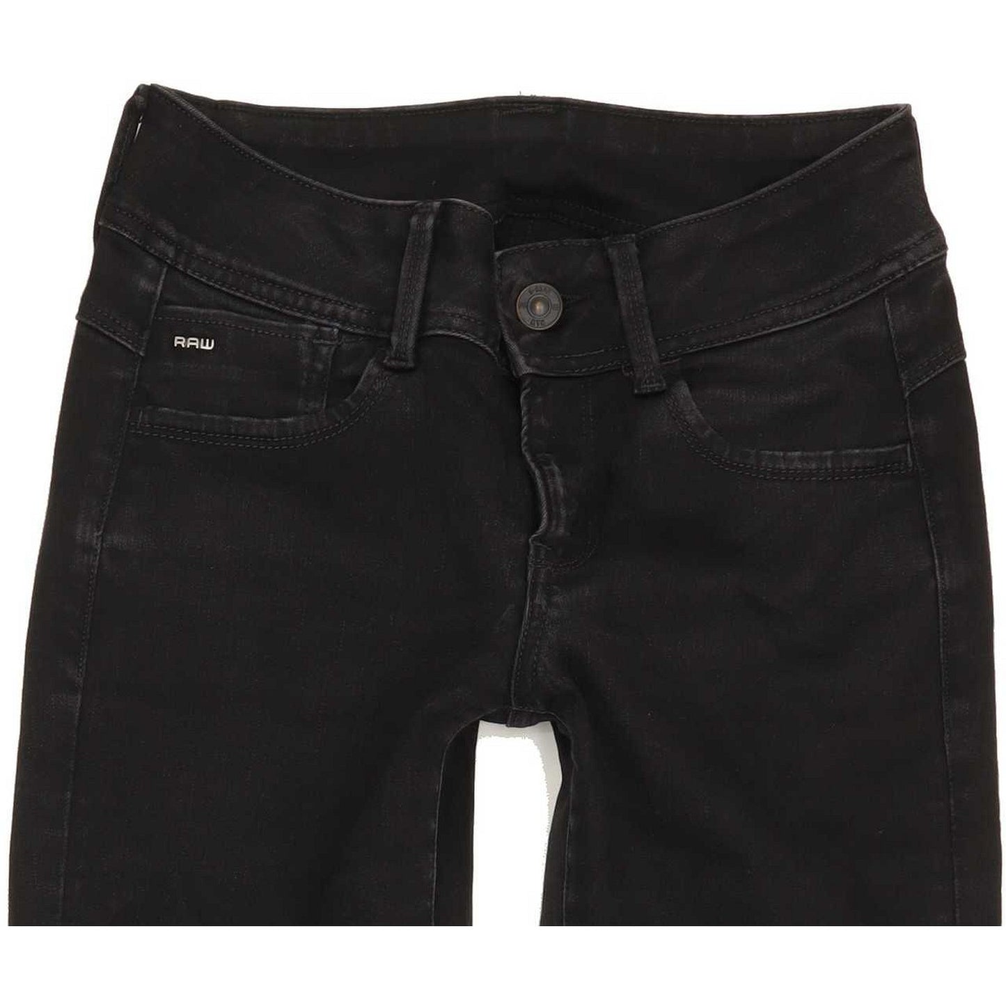 G-Star Lynn D-Mid Women Black Skinny Slim Jeans W27 L27