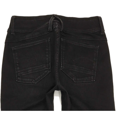 G-Star Lynn D-Mid Women Black Skinny Slim Jeans W27 L27