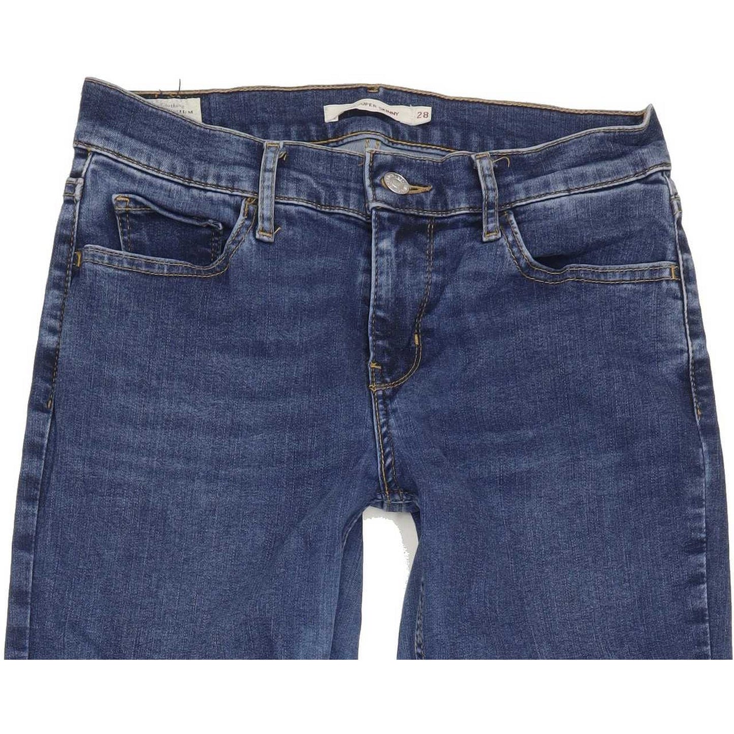 Levi's 710 Super Women Blue Skinny Slim Stretch Jeans W28 L31