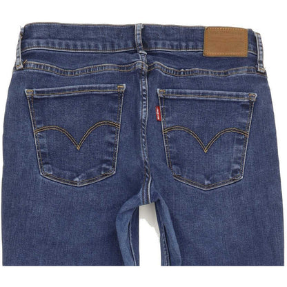 Levi's 710 Super Women Blue Skinny Slim Stretch Jeans W28 L31