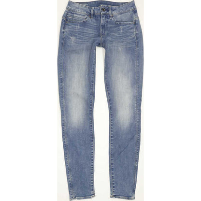 G-Star Midge Zip Women Blue Skinny Slim Stretch Jeans W28 L30